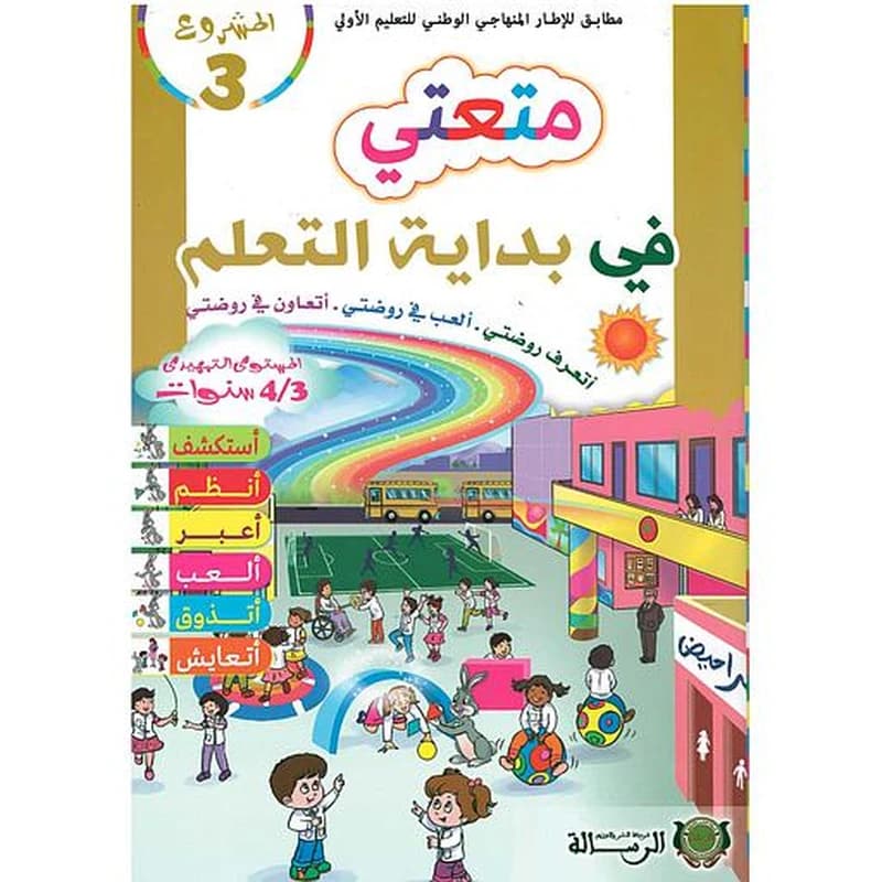 المشروع 3متعتي في بداية التعلم أتعرف روضتي .ألعب في روضتي .أتعاون في روضتي 3