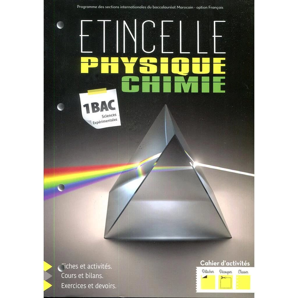 ETINCELLE PHYSIQUE CHIMIE 1 BAC S.EX