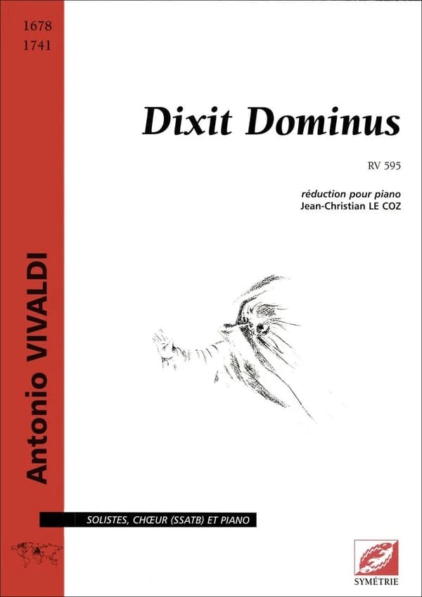 Dixit Dominus RV 595 pour solistes (SSATB), choeur mixte et piano