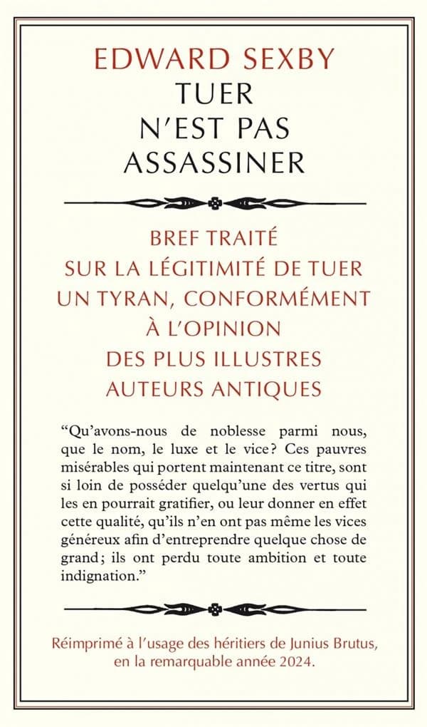 Tuer n'est pas assassiner
