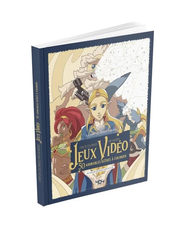 Livre de coloriages par numéro Jeux vidéo : 50 adorables scènes à colorier. un livre de coloriage non-officiel