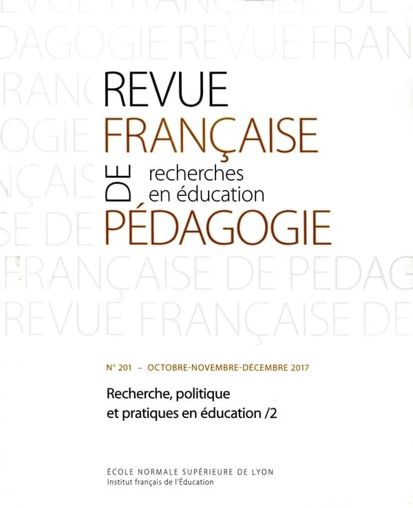 Revue française de pédagogie, n° 201