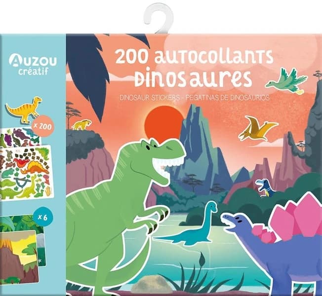 200 autocollants dinosaures (édition 2021)
