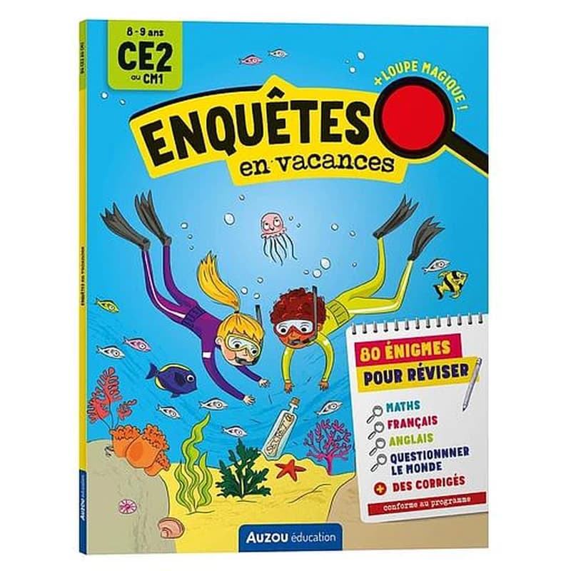 Cahier de vacances : Enquêtes en vacances ; du CE2 au CM1