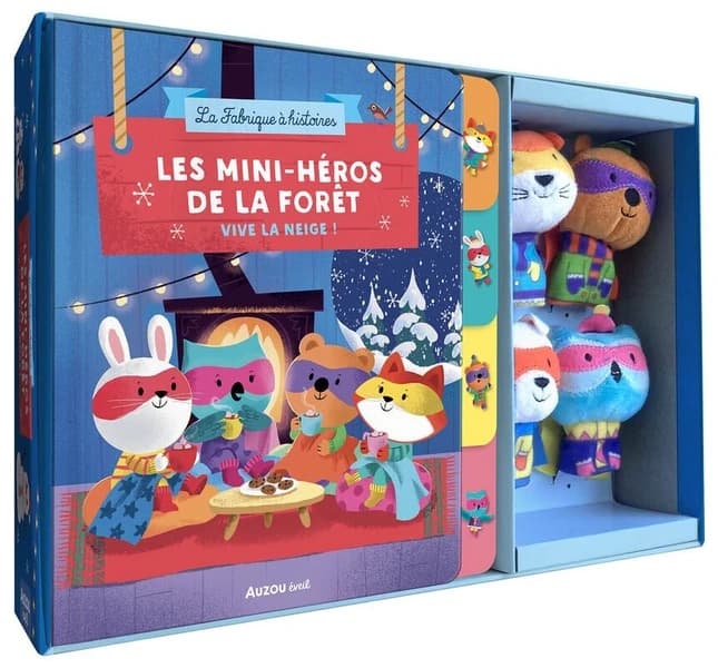 Coffret marionnettes à doigts : Les mini-héros de la forêt ; Vive la neige !