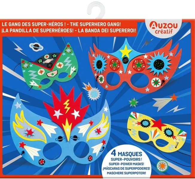 Masques à décorer : Le gang des super-héros