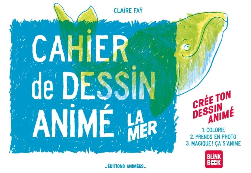 Blinkbook : Cahier de dessin animé : La mer